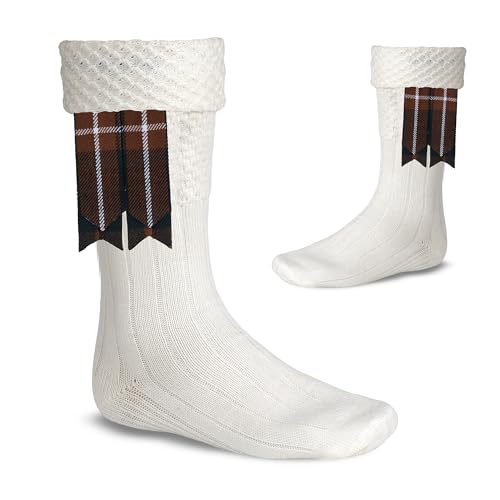 Image of Scottish Tartan Kilt Flashes with Elastic Adjusters