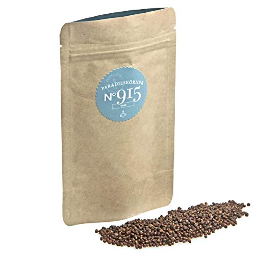Paradieskörner N°915 - ganz, pikant, fruchtig & warm, im praktischen Kraftpapier Zip-Beutel,...