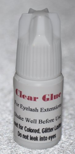 Eyelash Extensions Clear Glue for Colored Glitter Cluster Lashes 5ml - sample size
