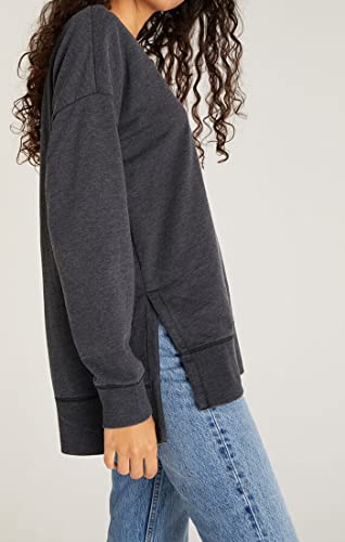 Z SUPPLY Women's V Neck Weekender Sweatshirt3