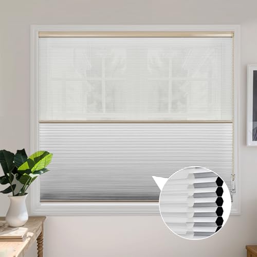 Adliy ツインハニカムシェード チェーン式 ツインハニカムスクリーン 1級遮光 ツインハニカムカーテン おしゃれ オールシーズン 幅64~250cm/丈?300cm オーダーメイド 遮熱 防音 防寒 断熱 UVカット 省エネ カーテンレール取り付け レ