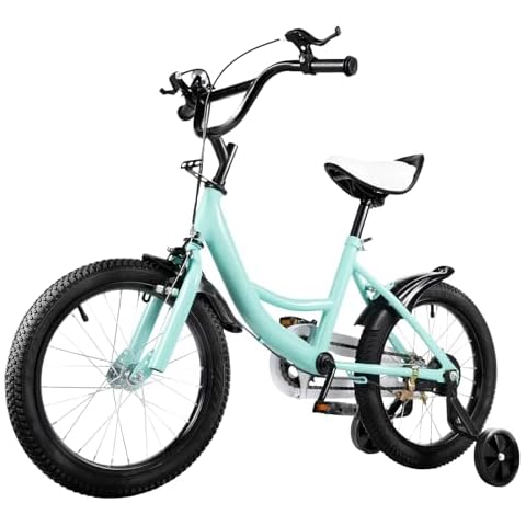 Levkitch 16 Inch Kids Bike with Training Wheels Cover