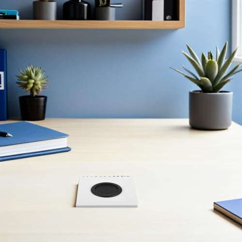 Placa de pared pasacables empotrable compatible con enchufes de gestion de cables 6