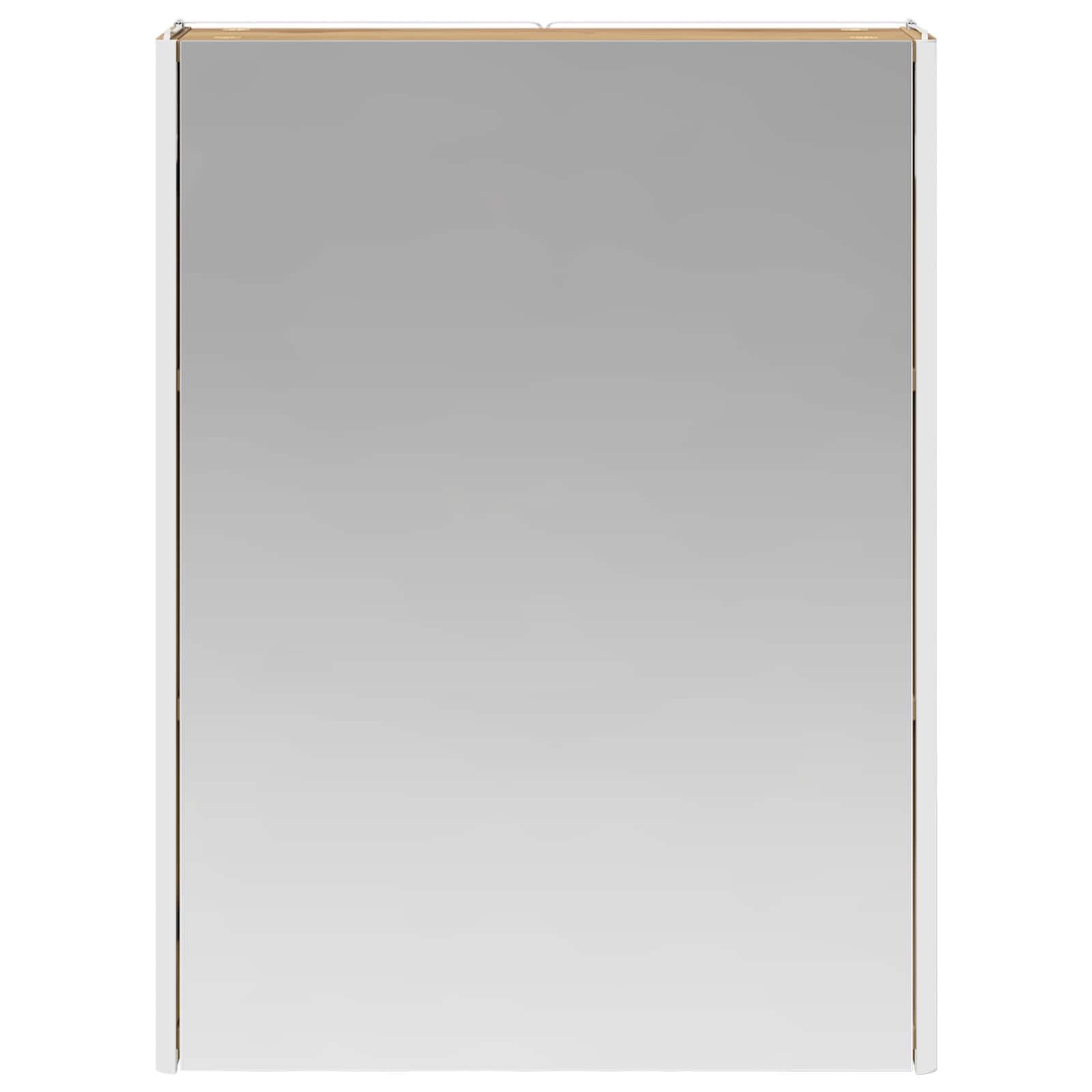 vidaXL Armario con Espejo de baño Roble Artisan 53,5 x 15,5 x 70 cm