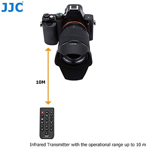 JJC Infrarrojos Disparador Inalámbrico para Sony Alpha y NEX Digital Cámara Reemplazo de Sony RMT-DSLR2 [Ver Descripción para Compatibilidad Cámaras]