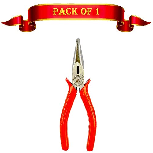 MULTITEC MT-535 Long Nose Plier | 6 Inch | Chrome Vanadium | Heavy Duty | Pack of 1