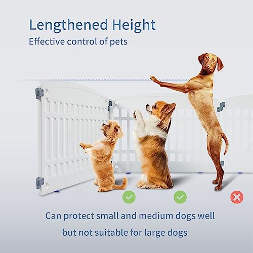 Pet Playpen Foldable Gate for Dogs Plastic Puppy Exercise Pen with Door Portable Indoor Outdoor Pets Fence Puppies Folding Cage 4 Panels House Supplies (6*Playpen White Roof with Cover) Pet Playpen Foldable Gate for Dogs Plastic Puppy Exercise Pen with Door Portable Indoor Outdoor Pets Fence Puppies Folding Cage 4 Panels House Supplies (6*Playpen White Roof with Cover)