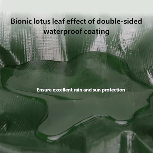 Hoja de polietileno resistente y lona impermeable para protección de camping 5