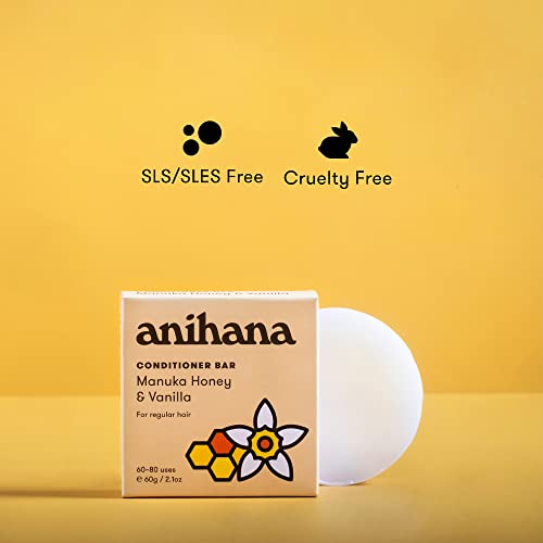 Anihana Conditioner Bar | Manuka Honey And Vanilla - Softening Hair Conditioner For Thin To Thick Hair - 2.1 Oz (Up To 80 Uses) #TOP3