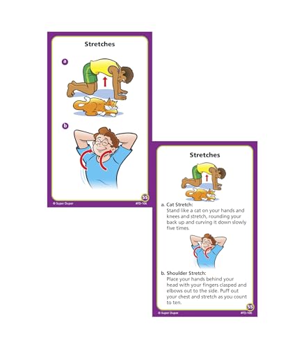 Super Duper Publications FBA_FD-106 Upper Body And Core Strength Fun Deck | Occupational Therapy Flash Cards thumb #5