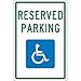 NMC Traffic Sign, Reserved Handicapped Parking, 18
