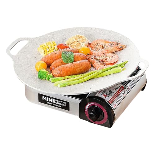 Réchaud portable de camping avec gril intégré et chauffage extérieur