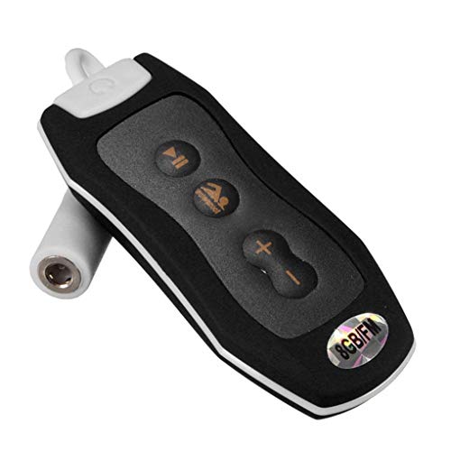Mini reproductor de música MP3 impermeable IPX8, radio FM, 4G/8G, diseño de clip, deportivo, correr, natación, buceo, reproductor de música 8G, color negro