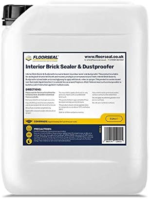 Interior Brick Sealer & Dustproofer - Seal, Dustproof & Protect Interior Brick & Masonry (5 Litre)