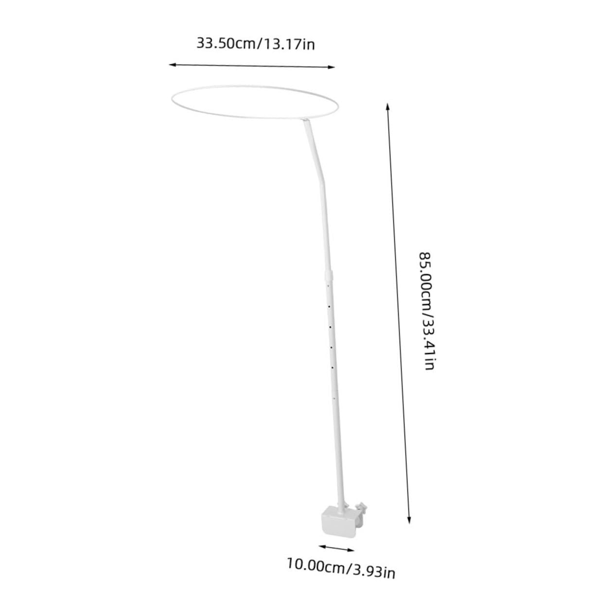 ULTECHNOVO Soporte para Mosquitero de Cuna, 2 Juegos, Hierro Resistente, Clip Doble y Ajuste Fácil, Adecuado para Habitaciones Infantiles y Camping