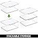 mDesign Set of 8 Craft Sorting Box — Storage Box with Hinged Lid for ...