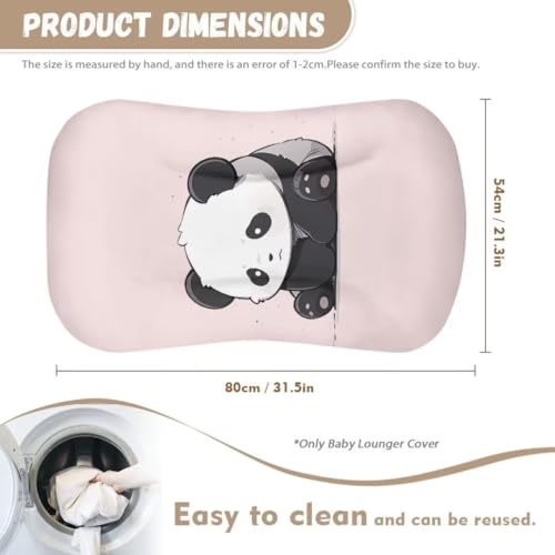 Image of ZOUTAIRONG Cute Panda Bassinet Sheet Stretchy Bassinet Sheets Bassinet Crib Sheets Set Fitted for Baby Boy and Girl Comfort Fitted for Oval Rectangle Hourglass Bassinet Pad Pink