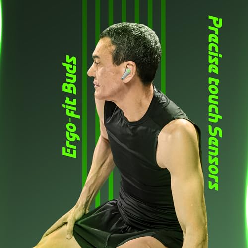 Image of AROMA NB126 Axis Upto 50 Hours Playtime* Fast Charging RGB 45Ms Latency True Wireless Bluetooth v5.4 Gaming Earbuds