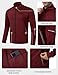 Gopune Men's Tracksuits 2 Piece Casual Athletic Jogging Warm Up Sweat Suits Workout Sports Sets,Wine Red XL
