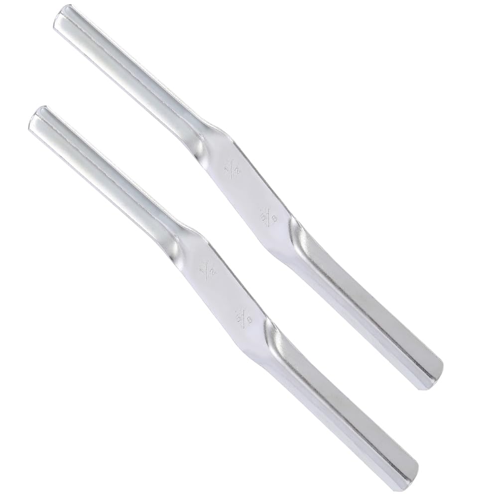 2 Pcs Brick Jointer, Dual-End Pointing Tool for Bricklaying, Mortar Finishing for Professional Construction & DIY Masonry Projects