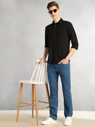 Image of Thomas Scott Men's | Tencel Fabric | Solid | 4 Way Stretchable | Lightweight | Moisture Absorb | Wrinkle Free | Shirt