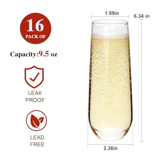 Consejos para Comprar Copas de champán sin tallo los 5 mejores. 8 Imagen adicional