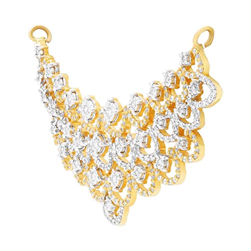 WHP Jewellers 18KT (750) Yellow Gold & Diamond Mangalsutra Pendant for Women - dvivc18066526a - Image 3