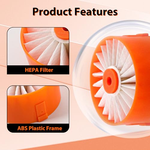 Image of Filter Replacement for Black & Decker Powerseries Extreme Cordless Stick Vacuum Cleaner Fit for BSVF1 BSV2020 BSV2020G and BSV2020P. Replace Part # N665227, #N858184, Compatible with Craftsman filters