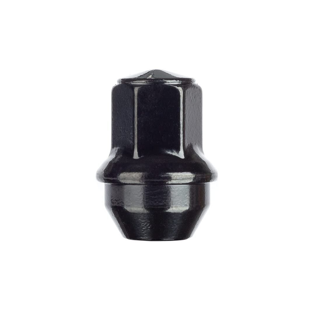 20 Black Wheel Nuts For Ford Transit Custom - M14 X 1.5, 21mm Hex, Solid One-Piece 2 thumbnail image