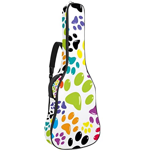 Hondank Housse imperméable pour guitare acoustique avec double bandoulière et poche Motif caméléons colorés et feuilles… - Les Beatles, Paul McCartney, John Lennon, RIngo Starr, George Harrison Hondank Housse imperméable pour guitare acoustique avec double bandoulière et poche Motif caméléons colorés et feuilles…