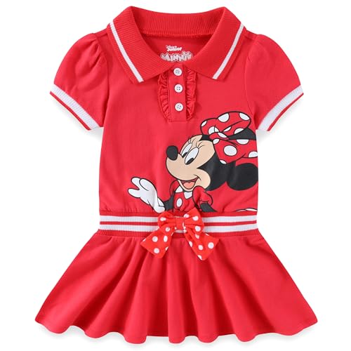 Disney Minnie Mouse Girls Tennis Dress for Toddler and Big Kids Red