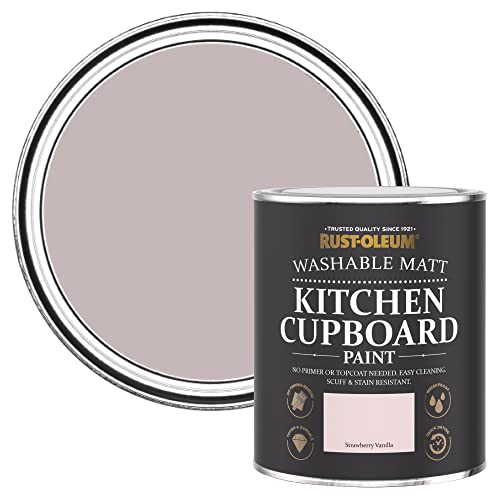 Rust-Oleum Pink Kitchen Cupboard Paint in Matt Finish - Strawberry Vanilla 750ml