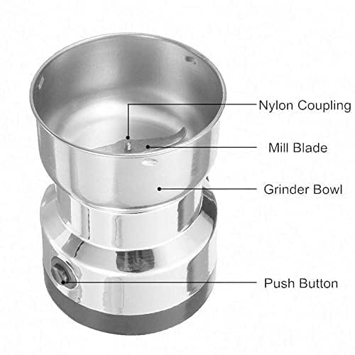 Image of Coffee Beans Electric Grinder and Coffee Maker Household Mixer Seasonings Spices Mill Powder Machine Stainless Steel (Standard)
