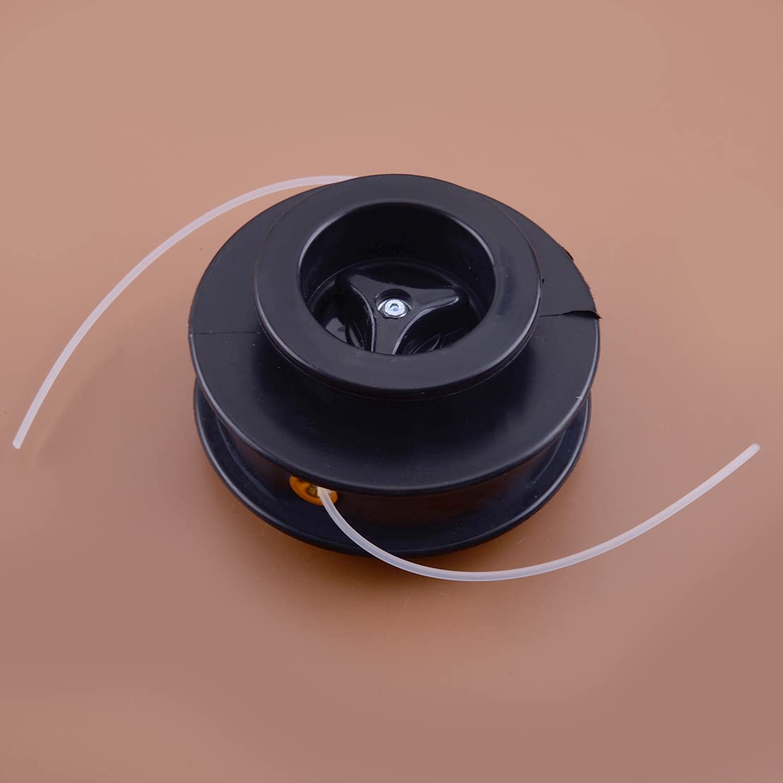 Universal Dual 2 línea de alimentación manual cabeza de fijación reemplazo recambio repuesto para desbrozadora Strimmer Trimmer