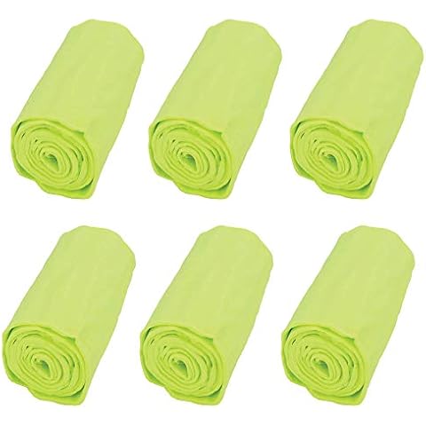 FROGG TOGGS Chilly Mini Cooling Towel Wrap, HI-VIS GREEN, 6-Pack Cover