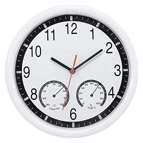 Horloge murale avec thermomètre et hygromètre intégrés modernes