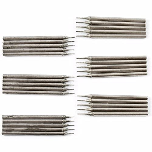 JINGLING Brocas Diamante 0.5 y 0.8 mm Set 30 Piezas miniatura 5