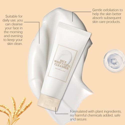 Tonique doux visage extrait de riz et poudre exfoliante pores