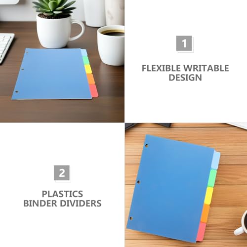 Intercalaires A4 plastique indéchirable KICHOUSE onglets vierges