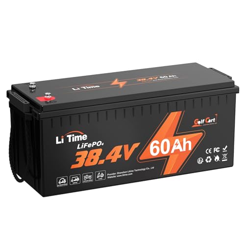 Litime 36V 60Ah Lithium Battery for Golf Cart, Built-in 120A BMS,...