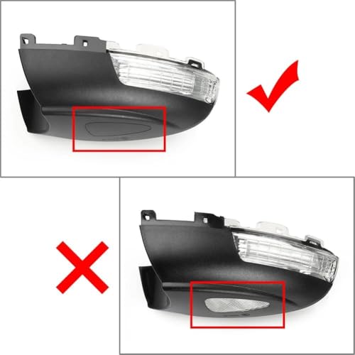 Luz de señal de giro para Skoda Yeti 5L espejo retrovisor coche intermitente 5N0949101B 6