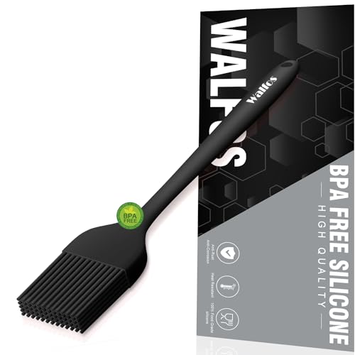 Image of Walfos Small Basting Pastry Brush, Silicone Pastry Brush, Heat Resistant Perfect for BBQ Grill Baking Kitchen Cooking, Strong Steel Core and One-Pieces Design, BPA Free and Dishwasher Safe (8.2 inch)