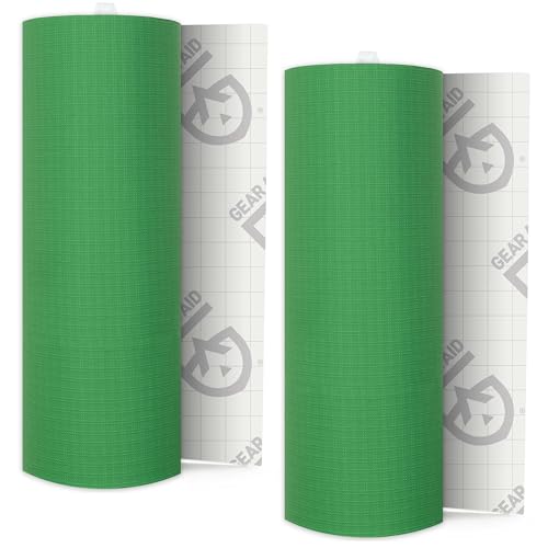 Image of GEAR AID Tenacious Tape 3 inch x 20 inch Nylon Fabric Repair, Green, 2 Rolls