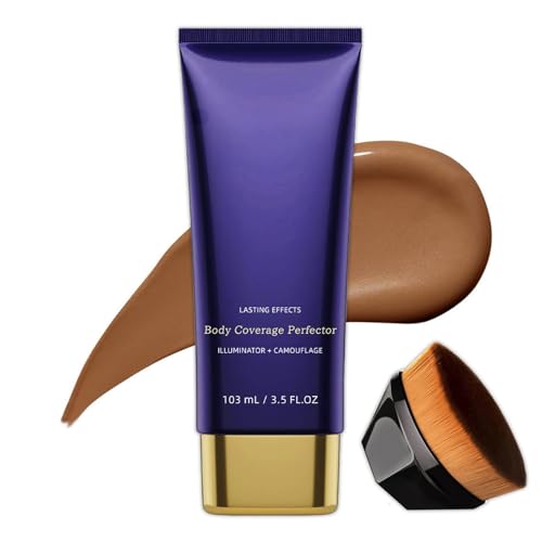 Body Coverage Perfector, Waterproof & Flawless Body Makeup, Body Scar Cover up - Tattoo Cover Up Makeup - Easy Application, Radiant Glow, Evens Skin Tone - 3.5Oz (Bronze Radiance)