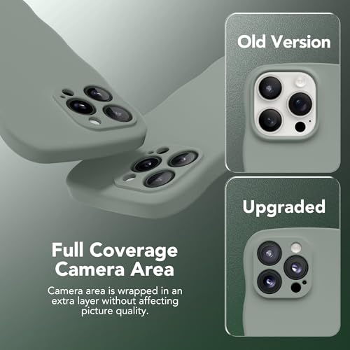 Coque iPhone 16 Pro Max MagSafe silicone antichoc avec protection caméra intégrée vert calke - 7
