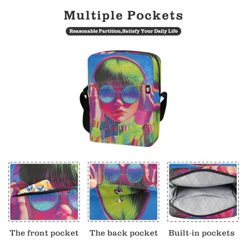 KLL Cool Boy Dopamine Color mens messenger bag crossbody Vegan Leather cross body bag Casual Shoulder Handbag2