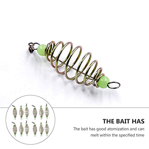 Homoyoyo 24- Stks Visaaskooi Gloed in de Donkere Visserijvisserij Lure Feeder Mandhouder Visversnellings Tackle Accessoires - Image 5