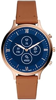 FOSSIL Damen Leder Hybrid Uhr FTW7033