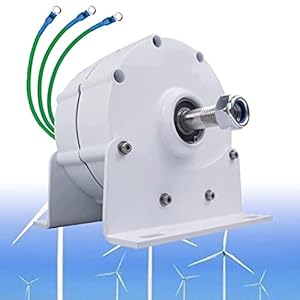 ZHPPED Generador de imanes permanentes sin Engranajes, 10000W 12V 24V 48V Generador de imanes permanentes sin Engranajes trifásico Generadores de CA para turbina eólica de Agua,48V