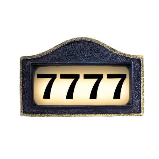 Solar House Number Plaque, Address Signs for Houses, Bright Backlit LED Lights Can Illuminate The Entire Night